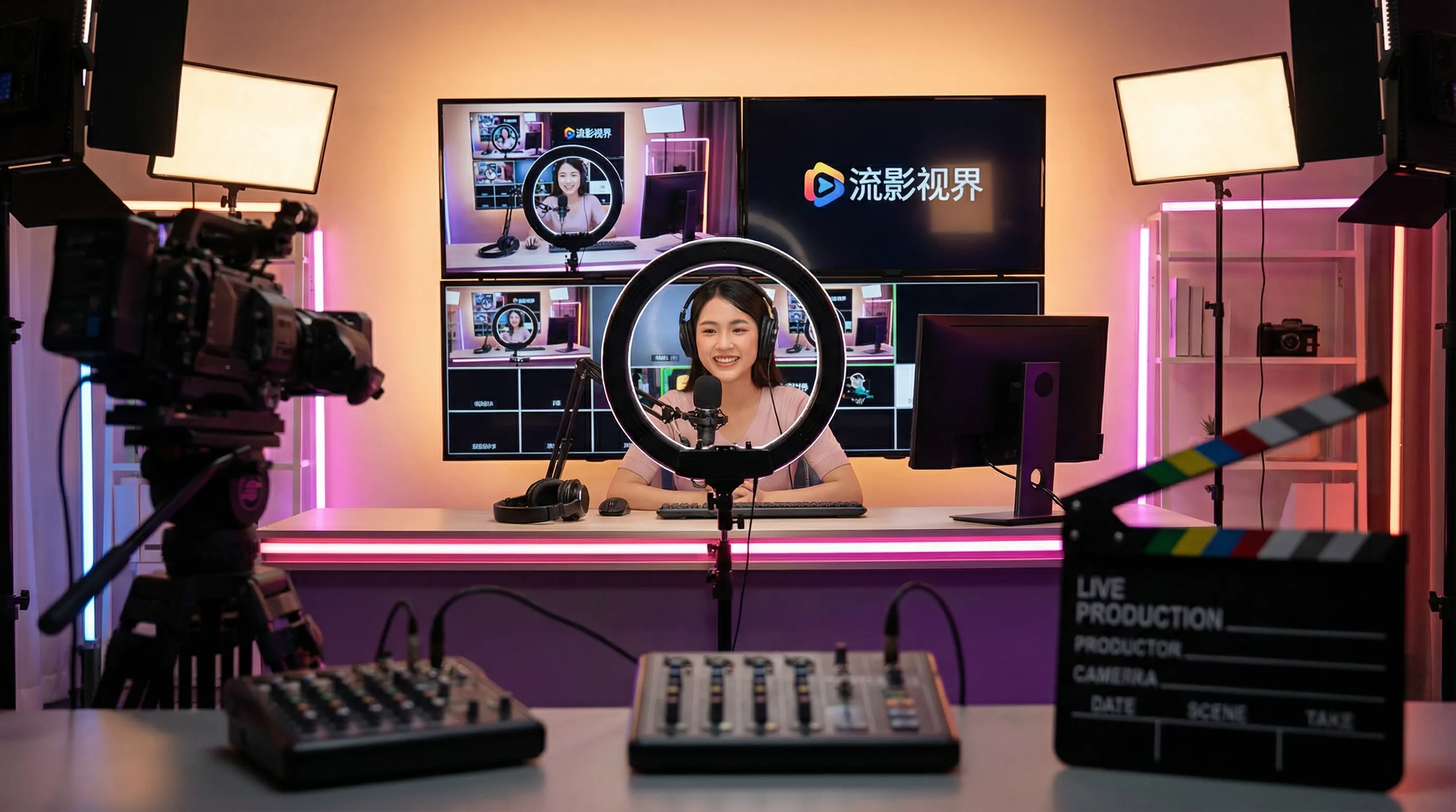 麻豆影视传媒平台宣传横幅